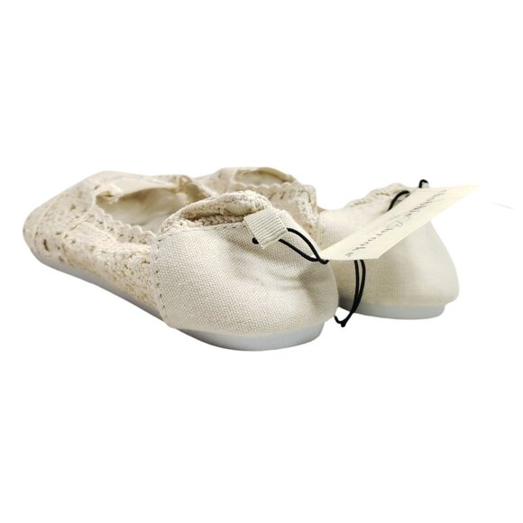 Bobbie Brooks Women's Size 8 Cream Lace Flats - Picture 5 of 8